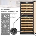 thumbnail image 11 of Lanbo 32 Inch 287 Bottle Dual Zone Wine Cooler Refrigerator, 11 of 16