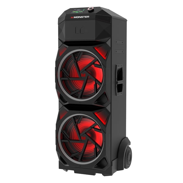 NEW! Monster GI30 Pro High Power 2000W Bluetooth Party Speaker with deep bass and RGB LED Lights