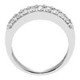 thumbnail image 3 of 1.00 CT. T.W. Three Row Diamond Band Set in 14K Gold, 3 of 5
