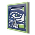 thumbnail image 1 of YouTheFan NFL 12” x 12” 3D Logo Wall Art, 1 of 5