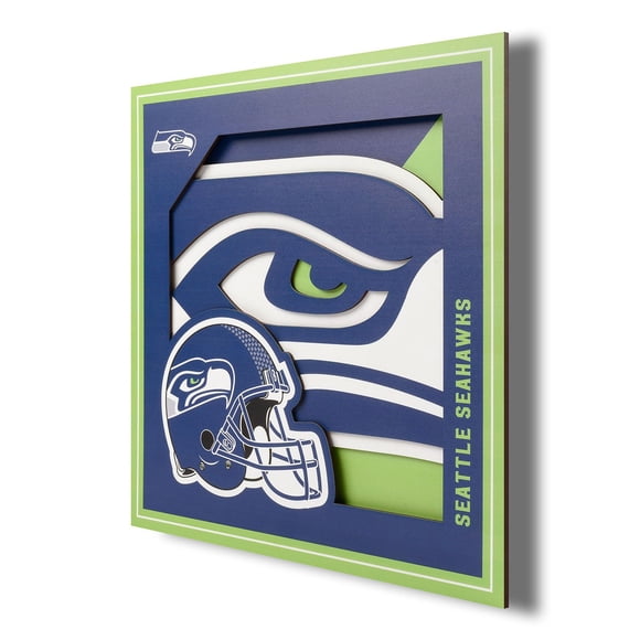 YouTheFan NFL 12” x 12” 3D Logo Wall Art