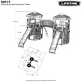 thumbnail image 10 of Lifetime Double Adventure Tower with Bridge Playset, 10 of 12