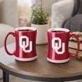 thumbnail image 5 of Logo Brands Oklahoma Sooners 14oz Relief Mug Set, 5 of 5