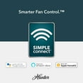 thumbnail image 11 of Hunter 52" Moxie Wi-Fi Smart Ceiling Fan with Light Kit and Remote, 11 of 17