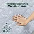 thumbnail image 4 of ZINUS Night Therapy 3" Graphite Cooling Memory Foam Mattress Topper, Assorted Sizes, 4 of 10