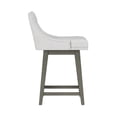thumbnail image 13 of HH2 Home Upholstered Tapered Back Wood Adjustable Height Swivel Bar Stool, 13 of 19