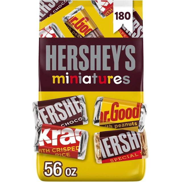 HERSHEY'S Miniatures Variety Pack Chocolate Candy, 180 pcs.