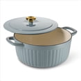 thumbnail image 2 of Tramontina 7-Qt Fluted Enameled Cast Iron Dutch Oven, 2 of 7