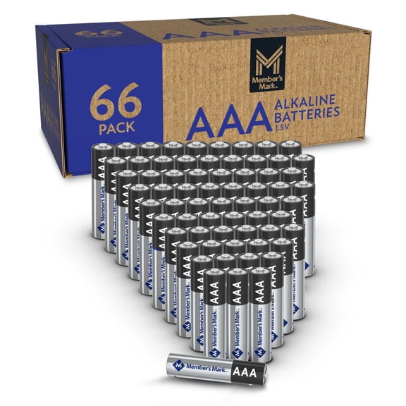 Member's Mark AAA Alkaline Batteries, 66-Pack