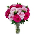 thumbnail image 1 of Member's Mark Forever Pink Mother's Day Rose Vase Arrangement, 30 stems, 1 of 4