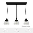 thumbnail image 5 of Hunter Cypress Grove Glass 3 Light Pendant Light Fixture, Round Cluster and Linear Cluster, 5 of 9