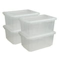 thumbnail image 1 of Member's Mark 60 Quart Clear Storage Tote, 17.2" D x 25.7" W x 12.0" H, 1 pack or 4 pack, 1 of 6