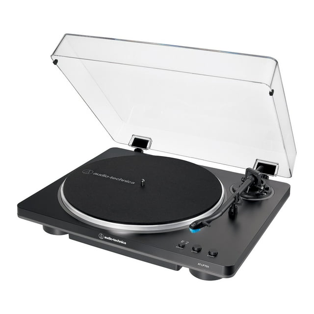 Audio-Technica® AT-LP70X Fully Automatic Belt-Drive Turntable (Black/Gray)