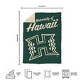 thumbnail image 5 of Logo Brands Hawaii Rainbow Warriors Luxe Dreams Throw, 60" x 80", 5 of 6