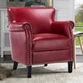 thumbnail image 1 of Hallie Club Top-Grain Leather Chair, Assorted Colors, 1 of 9