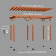 thumbnail image 12 of Backyard Discovery Beaumont Cedar Pergola with Trellis Roof and PowerPort, Choose Size, 12 of 13