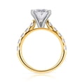 thumbnail image 3 of Lab Created Oval Cut Diamond Ring In 18K Gold, 3 of 5