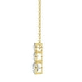 thumbnail image 3 of Lab Created Round Cut 1.96 CT. T.W. 3-Stone Floating Diamond Pendant Necklace in 18K Gold, 3 of 4