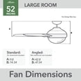 thumbnail image 8 of Hunter 52" Ocala Fresh White Outdoor Damp Rated Ceiling Fan with LED Light Kit and Pull Chain, 8 of 16