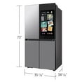 thumbnail image 3 of Samsung 29 cu. ft. Bespoke 4-Door Flex Full Depth Refrigerator w/ AI Family Hub, 3 of 10