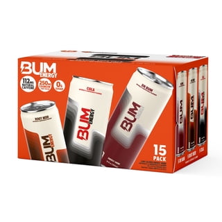BUM Energy Soda Variety Pack (5 Root Beer, 5 Dr. Bum, 5 Cola) 12 fl. oz., 15 pk.
