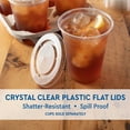 thumbnail image 4 of Member's Mark Clear Flat Plastic Lids with Straw Slot 500 ct., 4 of 7