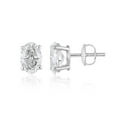 thumbnail image 4 of Lab Created 2.00 CT. T.W. Fancy Cut Diamond Stud Earrings in 18K Gold, 4 of 8