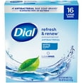 thumbnail image 1 of Dial Antibacterial Bar Soap, Spring Water, 4 oz., 16 pk., 1 of 8