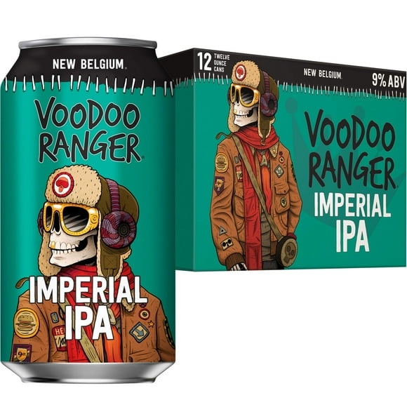 New Belgium Voodoo Ranger Imperial IPA Ale Beer, 12 fl. oz. can, 12 pk.