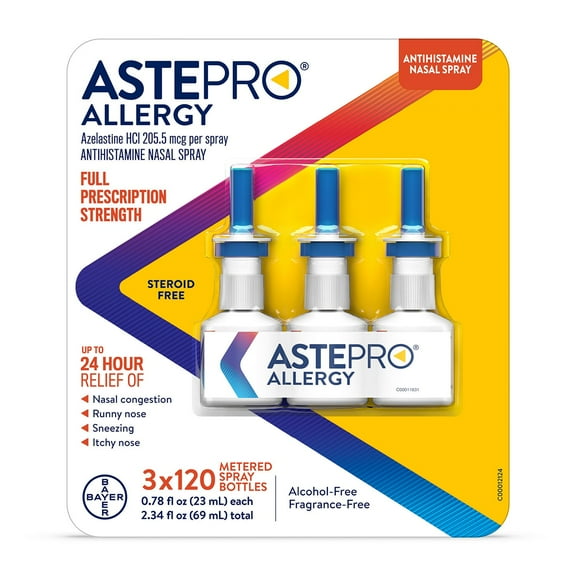 Astepro  Adult Nasal Spray 120 ml./bottle, 3 pk.
