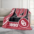 thumbnail image 2 of Logo Brands Oklahoma Sooners 60"x70" Super Plush Blanket, 2 of 6