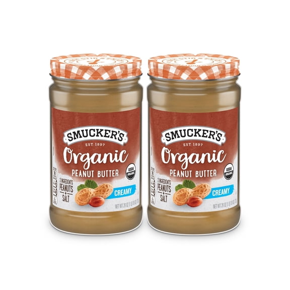 Smucker's Organic Creamy Peanut Butter 26 oz., 2 pk.