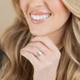 thumbnail image 8 of Lab Created 2.23 CT. T.W. Oval & Baguette Cut Lab Created Diamond Ring in 18K Gold, 8 of 9