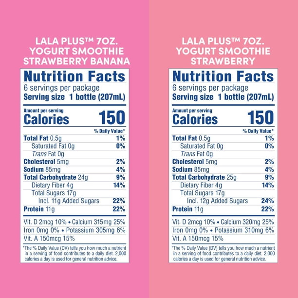 LaLa Plus Drinkable Yogurt, Variety Pack, 7 fl. oz., 12 pk