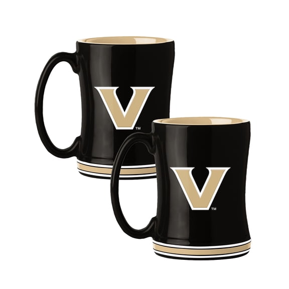 Logo Brands Vanderbilt Commodores 14oz Relief Mug Set
