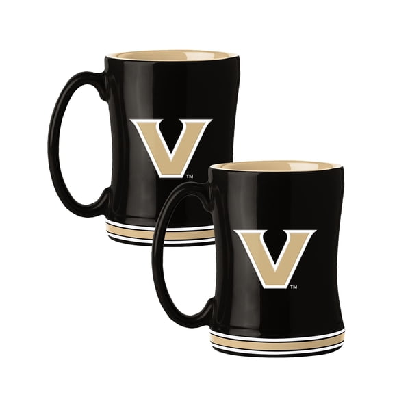 Logo Brands Vanderbilt Commodores 14oz Relief Mug Set