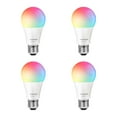 thumbnail image 1 of SYLVANIA Wifi LED SMART 60W A19 Light Bulb, color changing works with Alexa, Google Assistant, and Siri shortcuts - 4 Pack, 1 of 5