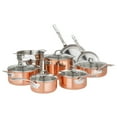 thumbnail image 1 of Viking 13-Piece Tri-Ply Copper Cookware Set, 1 of 17