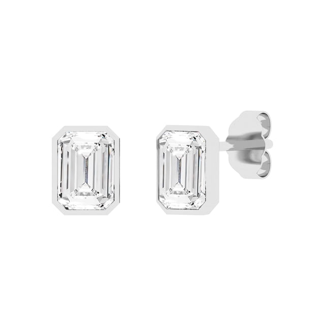 Lab Created Diamond Earrings in 14K Gold
