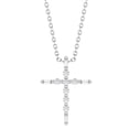 thumbnail image 1 of 0.23 CT.T.W. Diamond Cross Pendant Necklace in 14K Gold, 1 of 7