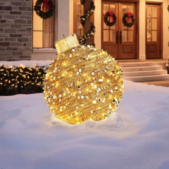 Member's Mark 36" Pre-Lit Pop-Up Tinsel Ornament