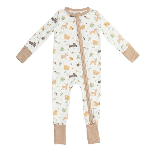Angel Dear Baby Boys Convertible Zipper Romper