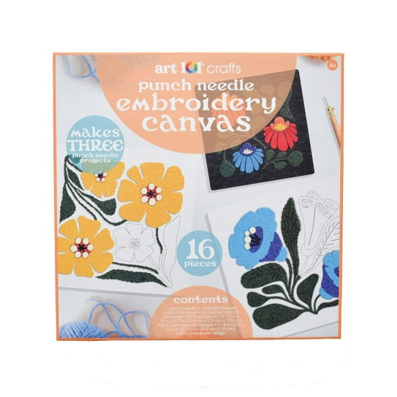 Art 101® Crafts Punch Needle Embroidery Canvas Kit