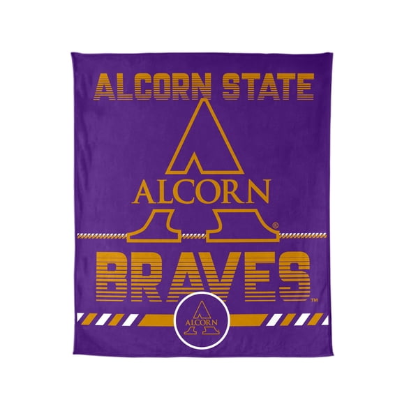 Logo Brands Alcorn State Braves 60"x70" Super Plush Blanket