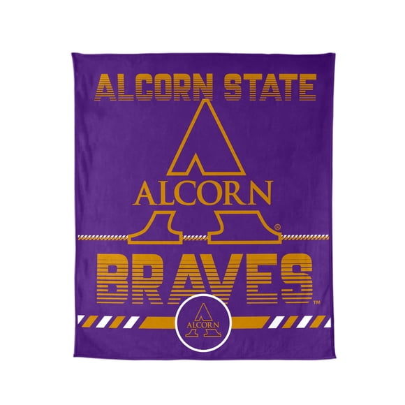 Logo Brands Alcorn State Braves 60"x70" Super Plush Blanket
