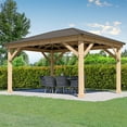 thumbnail image 6 of Yardistry All-Cedar Meridian Gazebo with Aluminum Roof, Choose Size, 6 of 9
