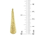 thumbnail image 3 of Elongated Oval Hoop Earrings in 14K Gold, 3 of 4
