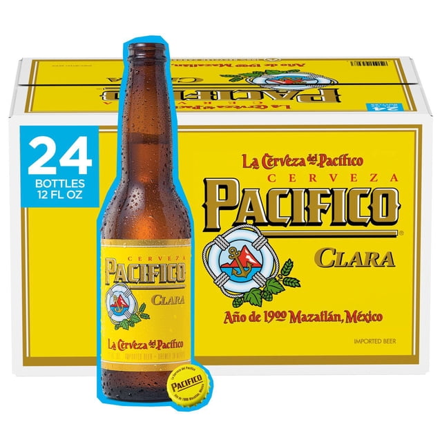 Pacifico Clara Mexican Import Lager Beer, 12 fl. oz. bottle, 24 pk.
