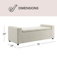 thumbnail image 4 of Member's Mark Harlow Upholstered Bench Ottoman, Assorted Sizes & Colors, 4 of 9