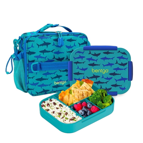 Bentgo 2-Piece Kids Snap & Go Lunch Set: Leak-Proof Lunch Box & Deluxe Insulated Lunch Bag